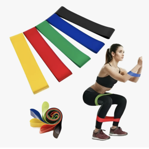 Set 5 Bandas Elásticas Resistencia Ejercicio Entrenamiento